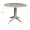 International Concepts Round 42 in Round Dual Drop Leaf Pedestal Table, 30.3 inH, Washed Gray Taupe, 42 W, 42 L, 30.3 in H K09-42DPT-27B - alternate 5